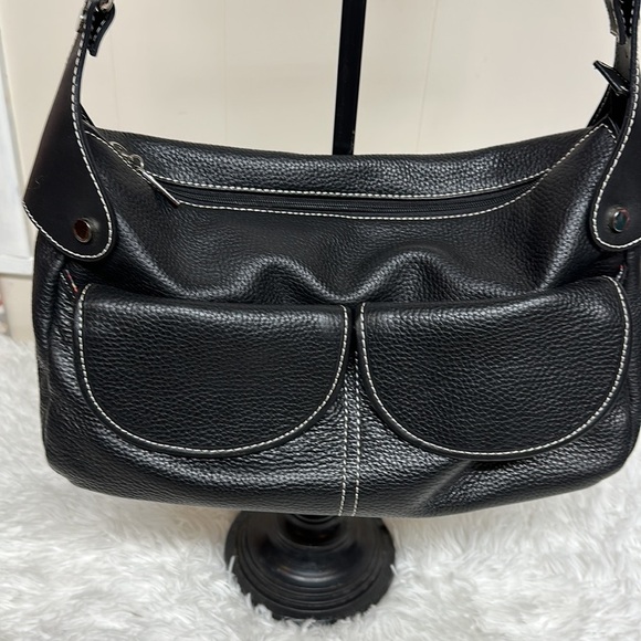 Max New York Black Leather Hobo Bag - Picture 2 of 12